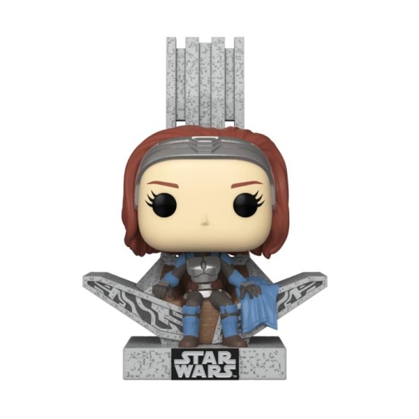 Pop! 669 Deluxe de Star Wars Mandalorian, Trono de Bo Katan (temporada 9)