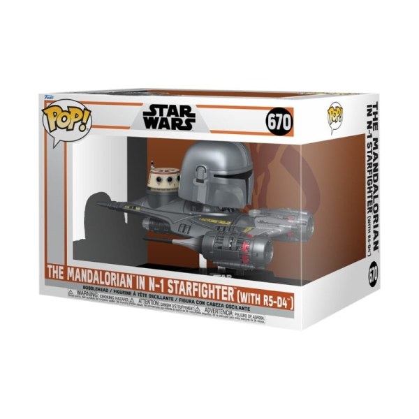 Pop! de Star Wars Mandalorian, 570 atracciones, S9 Mandalorian, N1 Starfighter