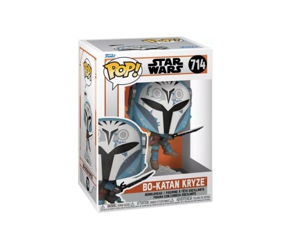 Star Wars Pop! 714 de Star Wars, Mandalorian S10, Bo-Katan, sable oscuro y mochila propulsora