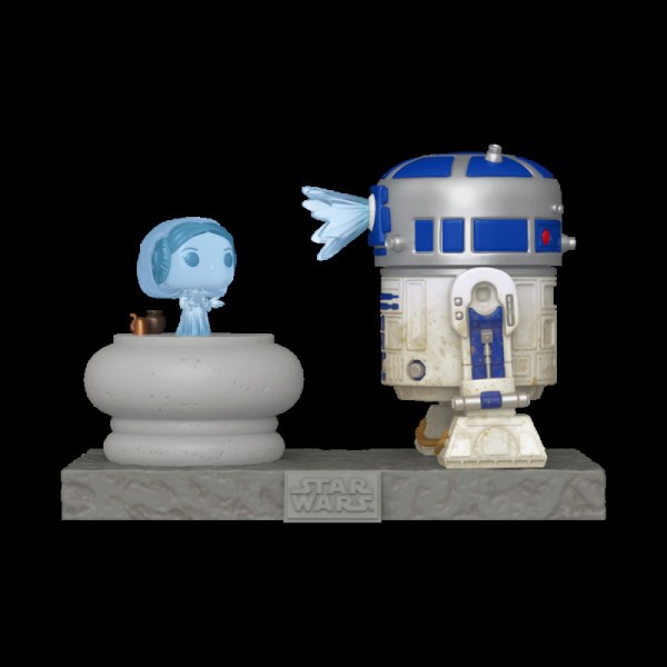 Figura Pop! 766 S9 Deluxe de R2-D2 y Leia de Star Wars
