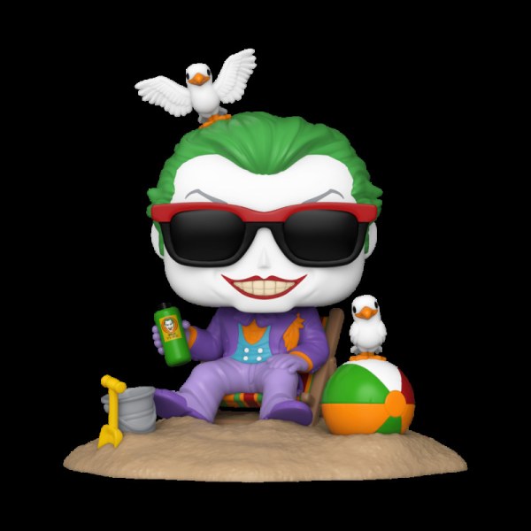 Figura de acción de Dc Pop! 520 Deluxe Batman 85.º aniversario: La playa del Joker