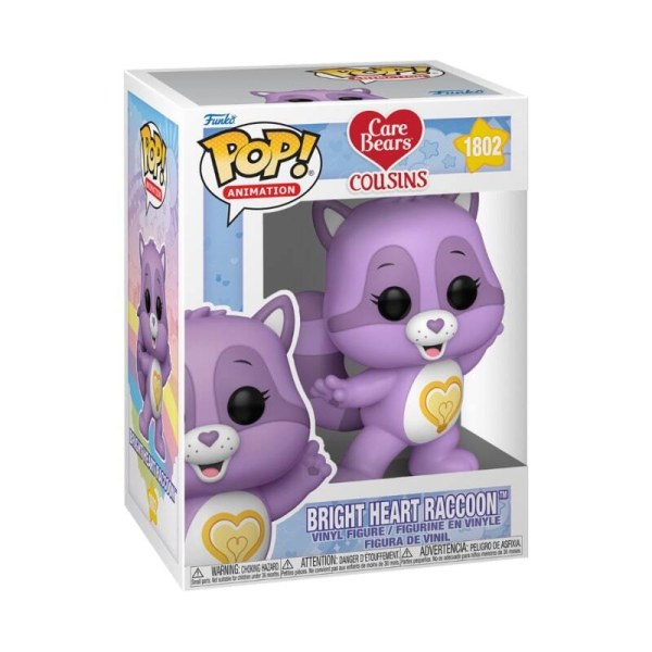 Care Bears Cariñositos Pop! 1802 Mapache Corazón Brillante
