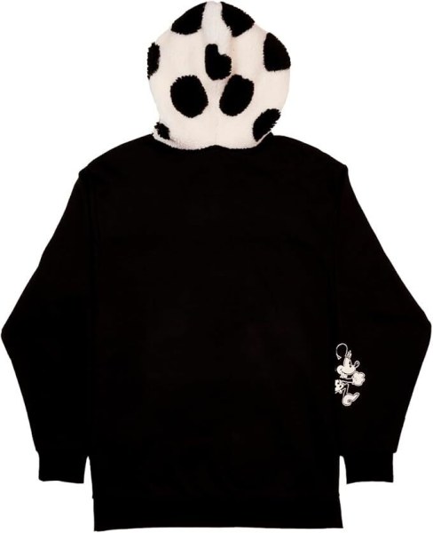 Sudadera con capucha talla S sherpa Minnie Rocks the Dots - DISNEY LOUNGEFLY