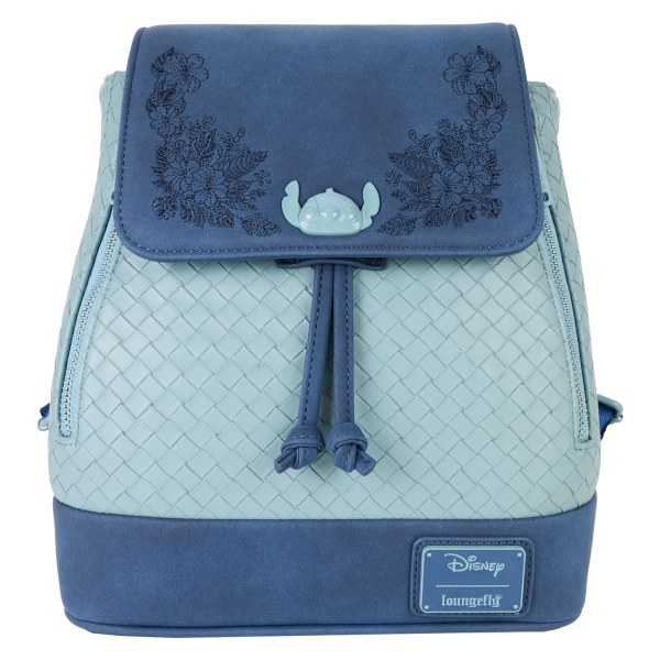 Mini Mochila con cordón y bordado floral Stitch - DISNEY LOUNGEFLY