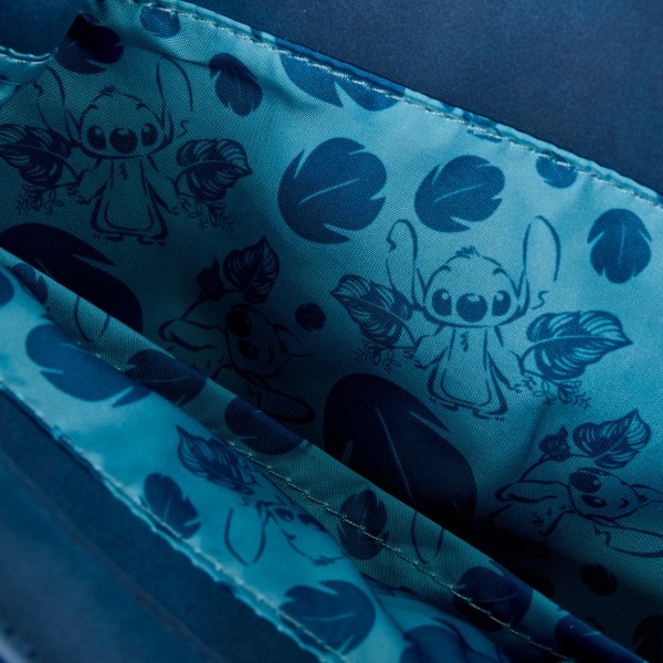 Mini Mochila con cordón y bordado floral Stitch - DISNEY LOUNGEFLY