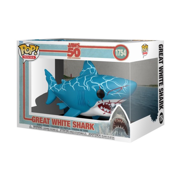 Figura de acción Tiburón Pop! 1753 s3 Gran Tiburón Blanco Retro 15 cm