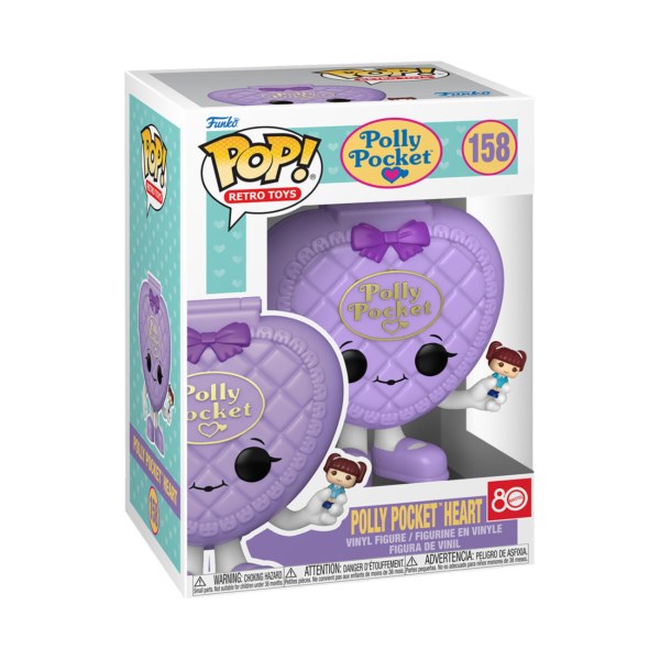 Polly Pocket Pop! 158 Corazón Concha Morado
