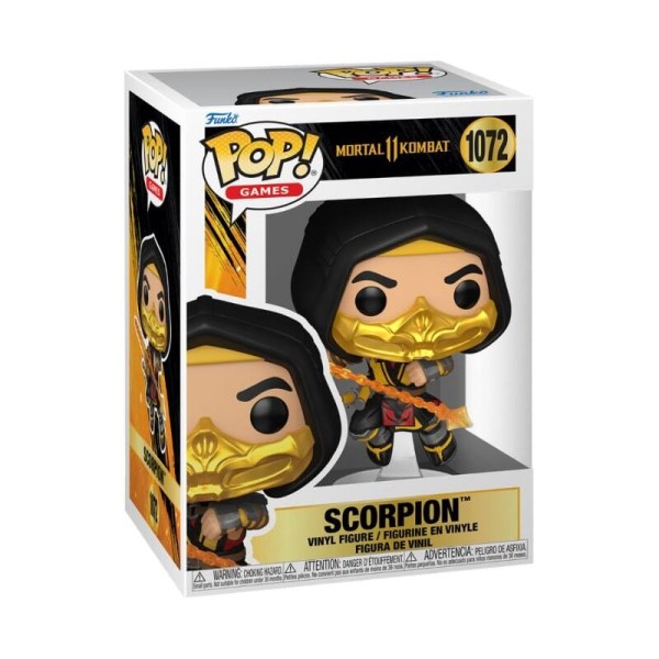 Figura Pop! 1072 de Mortal Kombat, Fatality Mk11, Scorpion