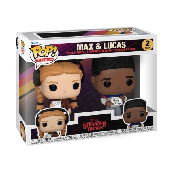 Figura Pop de Stranger Things S4 Max y Lucas (paquete de 2)