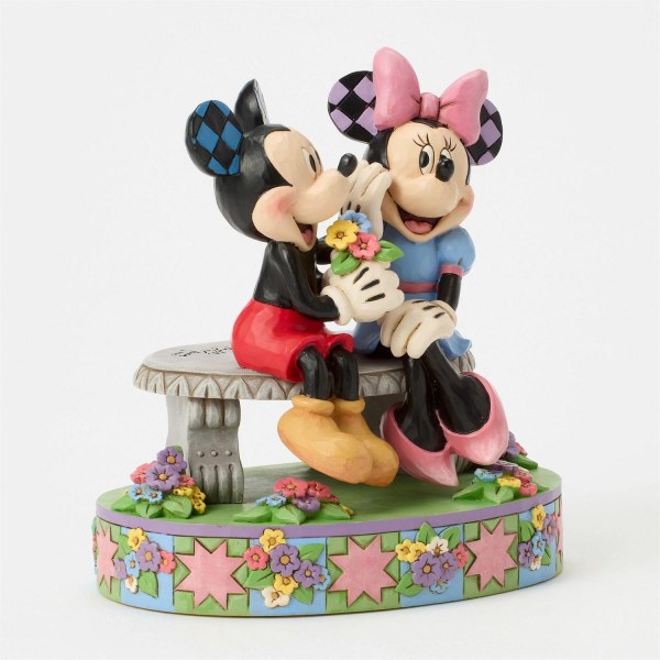 MICKEY Y MINNIE EN EL BANCO DE PRIMAVERA - DISNEY TRADITIONS