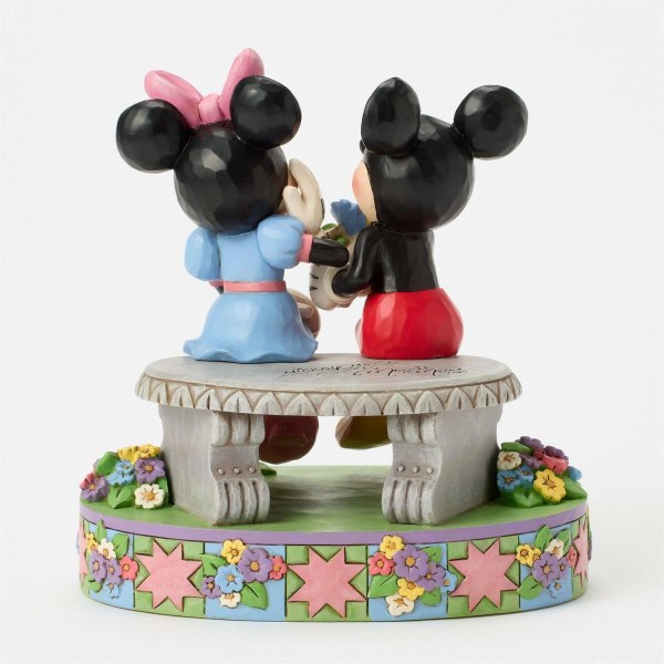 MICKEY Y MINNIE EN EL BANCO DE PRIMAVERA - DISNEY TRADITIONS