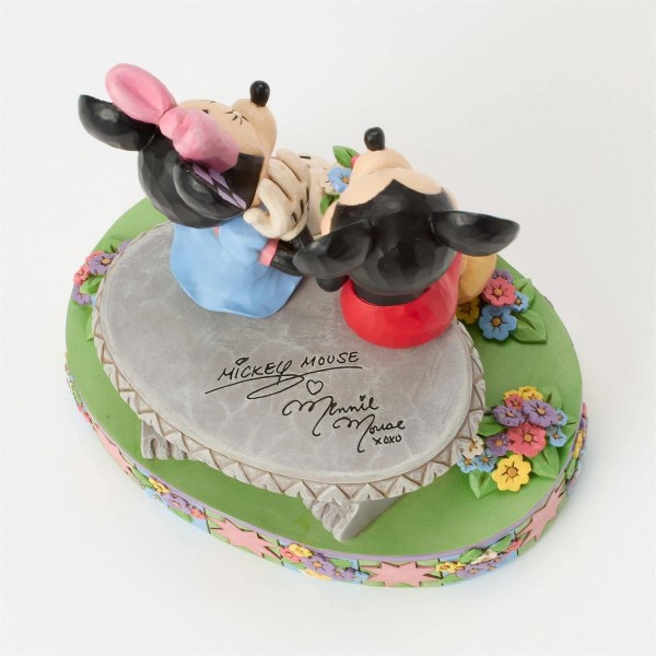 MICKEY Y MINNIE EN EL BANCO DE PRIMAVERA - DISNEY TRADITIONS