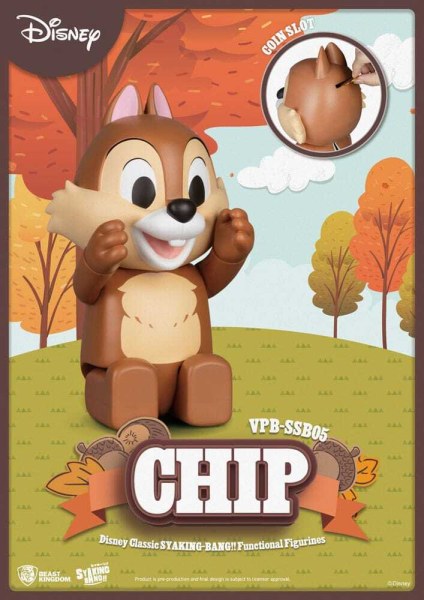 Disney: Figura clásica de PVC Chip 'n' Dale Syaking Bang Chip 33 cm