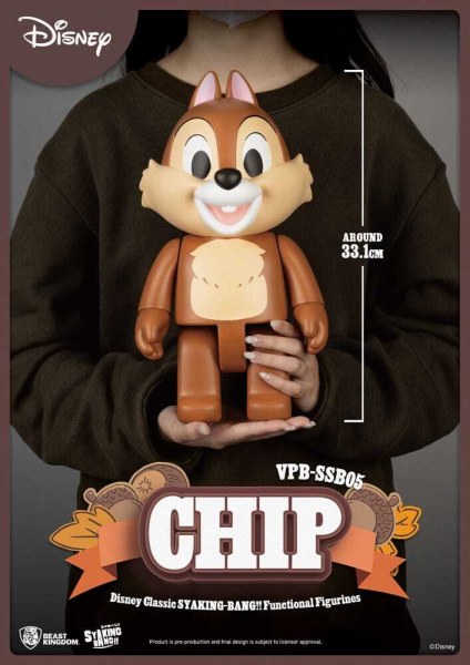 Disney: Figura clásica de PVC Chip 'n' Dale Syaking Bang Chip 33 cm