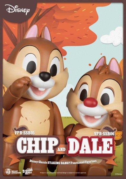 Disney: Figura clásica de PVC Chip 'n' Dale Syaking Bang Chip 33 cm