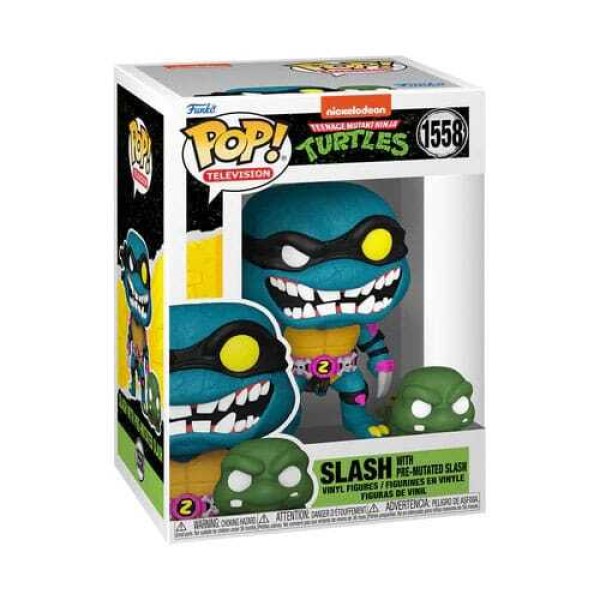 Figuras Pop! de las Tortugas Ninja 1558 S4 Slash y Slash Tortuga premutada