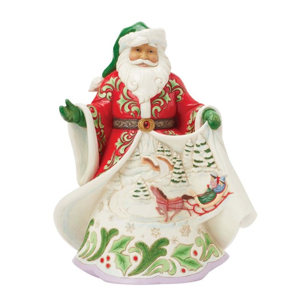 PAPÁ NOEL CON ESCENA INVERNAL - HEARTWOOD CREEK