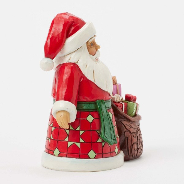 PAPÁ NAVIDAD CON UNA BOLSA DE JUGUETES - HEARTWOOD CREEK