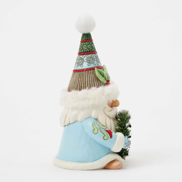 GNOMO CORONA HOLIDAY Y SOMBRERO CON RIBETE DE PIEL - HEARTWOOD CREEK