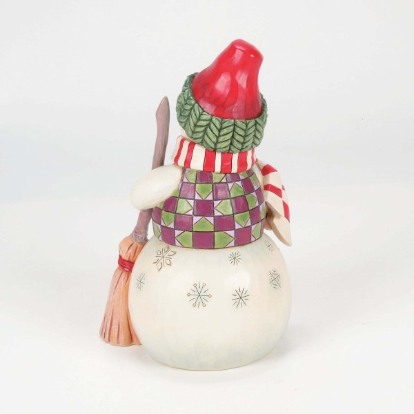 MUÑECO DE NIEVE CON PERRO CURIOSO - HEARTWOOD CREEK