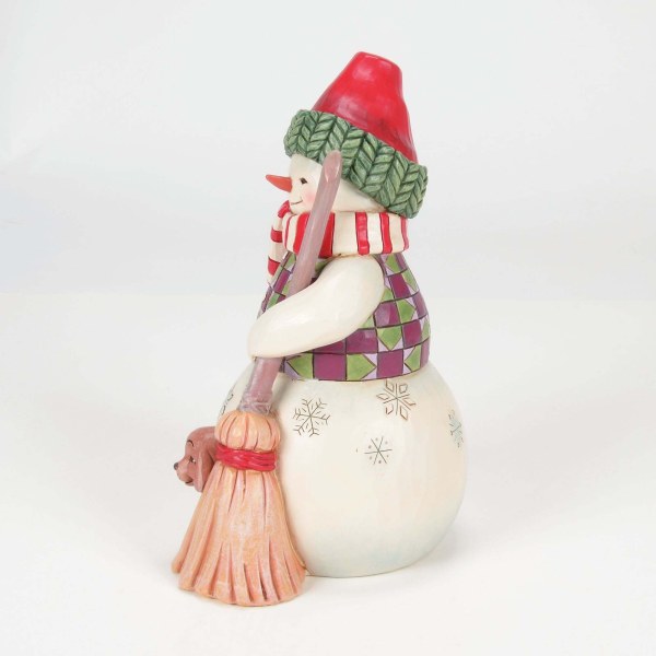 MUÑECO DE NIEVE CON PERRO CURIOSO - HEARTWOOD CREEK