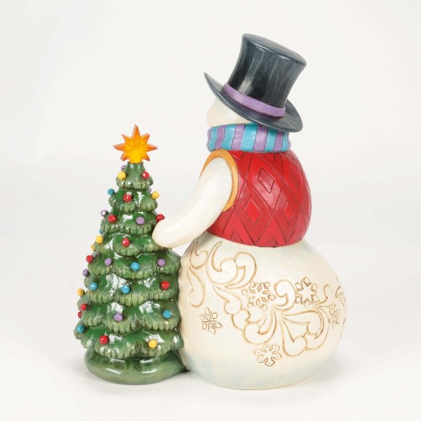 MUÑECO DE NIEVE CON ÁRBOL VINTAGE LED - HEARTWOOD CREEK
