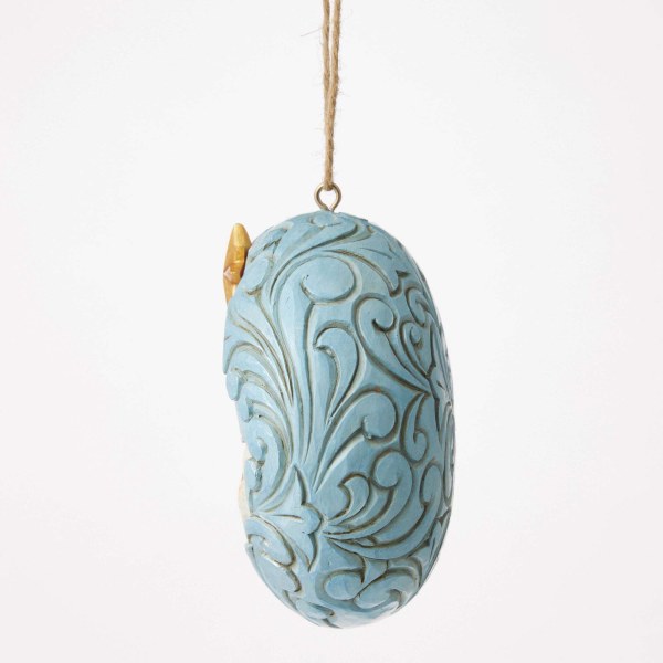 ADORNO DE LA SAGRADA FAMILIA AZUL Y DORADO - HEARTWOOD CREEK