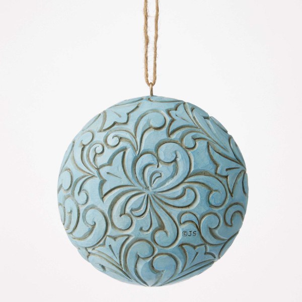 ADORNO DE LA SAGRADA FAMILIA AZUL Y DORADO - HEARTWOOD CREEK