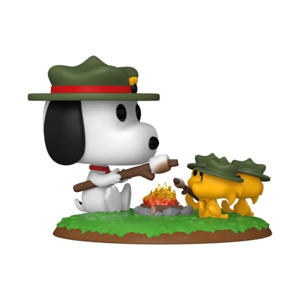 ¡Snoopy Peanuts Pop Deluxe! 1587 Snoopy y Beagle Scouts acampando