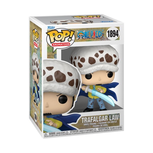 Figura de acción de One Piece Pop! de 1894, Trafalgar Law Blue Anesthesia