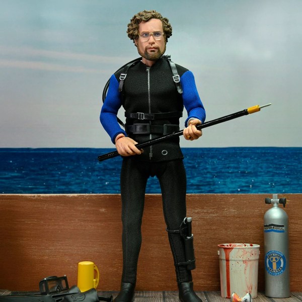 Tiburón - Figura de acción de 8 pulgadas con ropa - Hooper (jaula para tiburones)