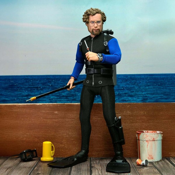 Tiburón - Figura de acción de 8 pulgadas con ropa - Hooper (jaula para tiburones)