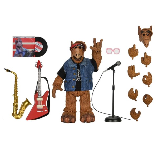 ALF – FIGURA DE ACCIÓN A ESCALA DE 7” – EL ALF NACIDO PARA EL ROCK DEFINITIVO