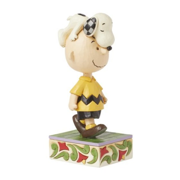 Snoopy en la cabeza de Charlie Brown - Peanuts