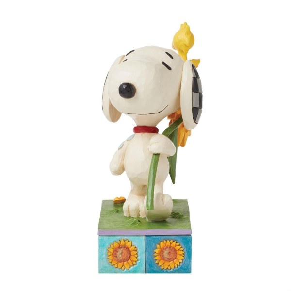 Snoopy y Woodstock con girasoles - Peanuts