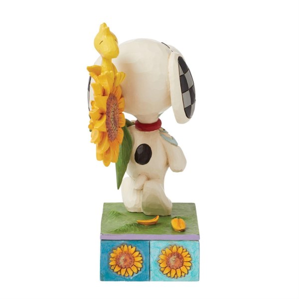 Snoopy y Woodstock con girasoles - Peanuts