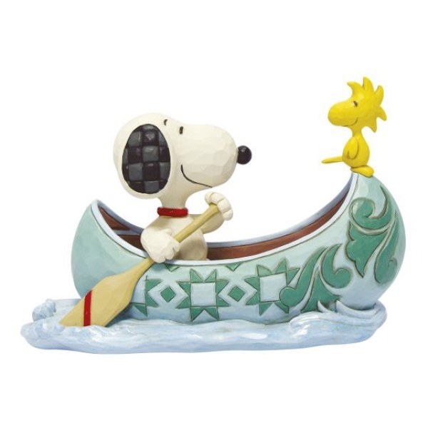 Snoopy y Woodstock en canoa - Peanuts