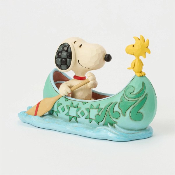 Snoopy y Woodstock en canoa - Peanuts