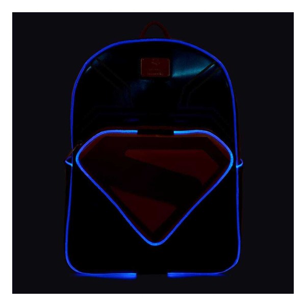 mochilas de Superman de tamaño completo de Warner Bros by Loungefly