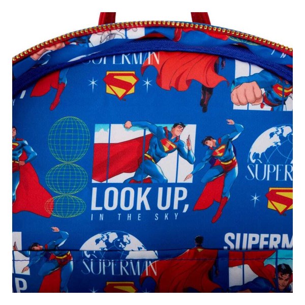 mochilas de Superman de tamaño completo de Warner Bros by Loungefly