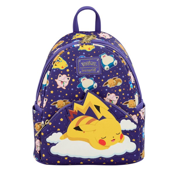 mochilas Loungefly Pokemon Pikachu durmiendo y Amigos 26 cm