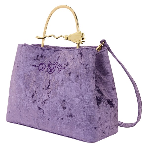 BOLSO DE MANO DE TERCIOPELO CON ASA DE ESCOBA - DISNEY LOUNGEFLY ABRACADABRA