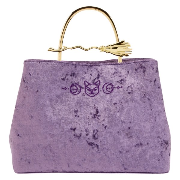BOLSO DE MANO DE TERCIOPELO CON ASA DE ESCOBA - DISNEY LOUNGEFLY ABRACADABRA