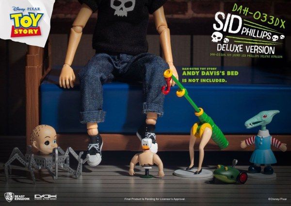 Figura Toy Story Dynamic Action Heroes Sid Phillips Versión Deluxe 14 cm