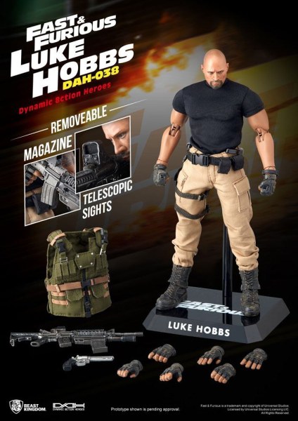Figura Rápidos y Furiosos Dynamic Action 9 1 Hobbs 21 cm