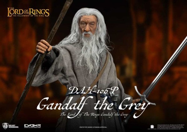 Figura de Gandalf el Gris de El Señor de los Anillos Dynamic Action Heroes 1 de 21 cm