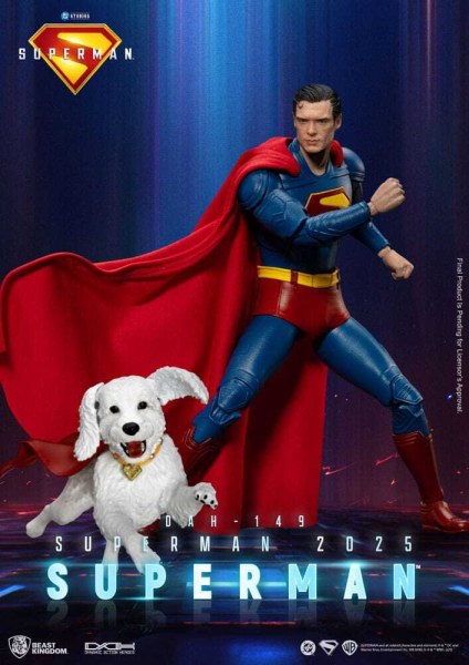 Superman (2025) Figura de Superman y Krypto 21 cm