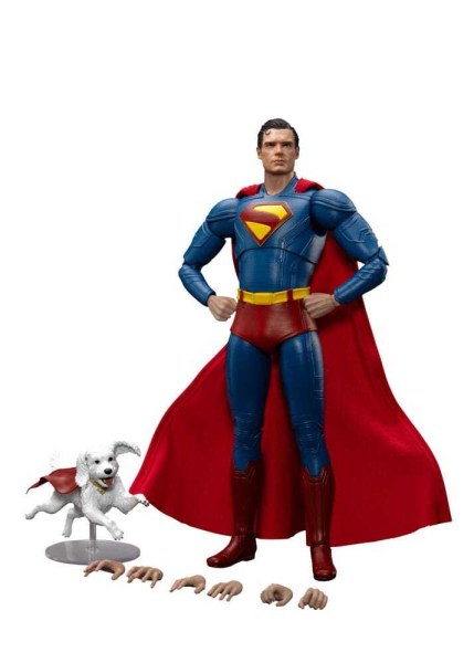 Superman (2025) Figura de Superman y Krypto 21 cm