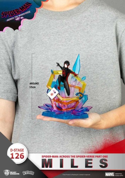 Diorama Marvel PVC D-Stage Hombre Araña: Across the Spider-Verse Parte Uno - Millas 15 cm