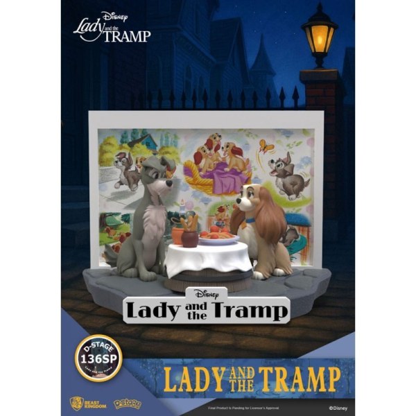 Estatuilla de PVC Disney D-Stage La Dama y el Vagabundo 12 cm